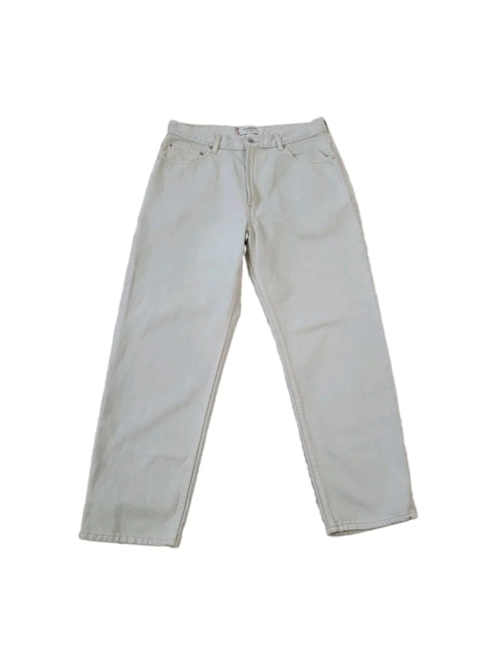 Levi's 505 Relaxed Fit Beige 100% Cotton Straight Jeans Size 38/30 Men's Pre-own